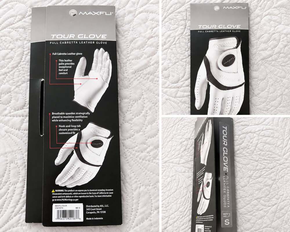 Maxfli Tour Glove Full Cabretta Leather Men's Cadet Left Small